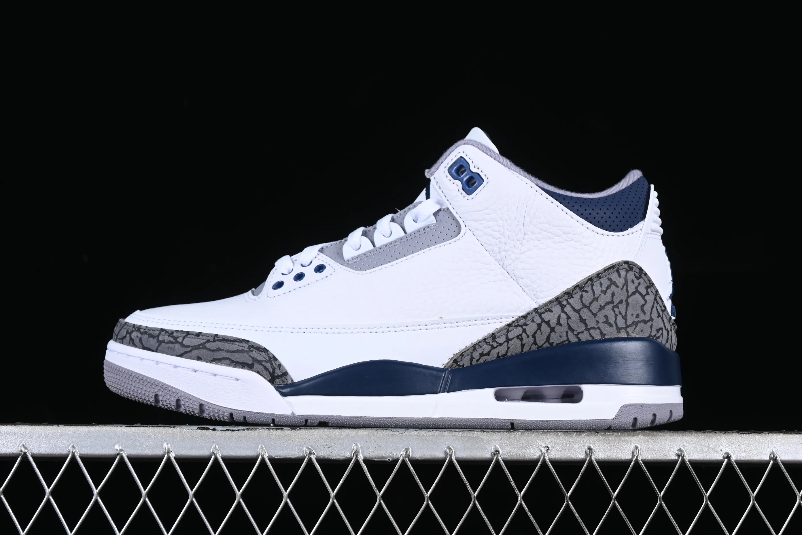 All categories Air Jordan Jordan series basketball shoes Air Jordan 3 foreign trade version Air Jordan 3 Retro "Midnight Navy" AJ3 Joe 3 midnight blue cement color CT8532-140